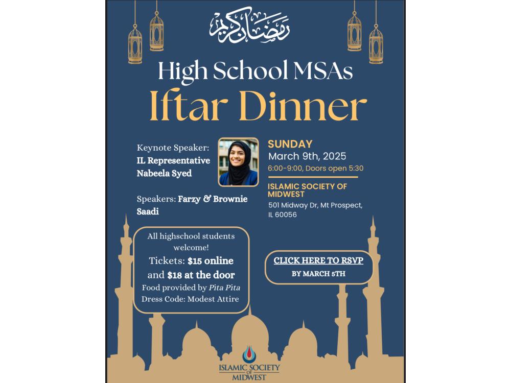 High School MSAs Iftar Dinner